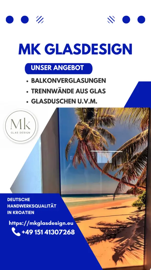 Glasdusche mit LED Wand