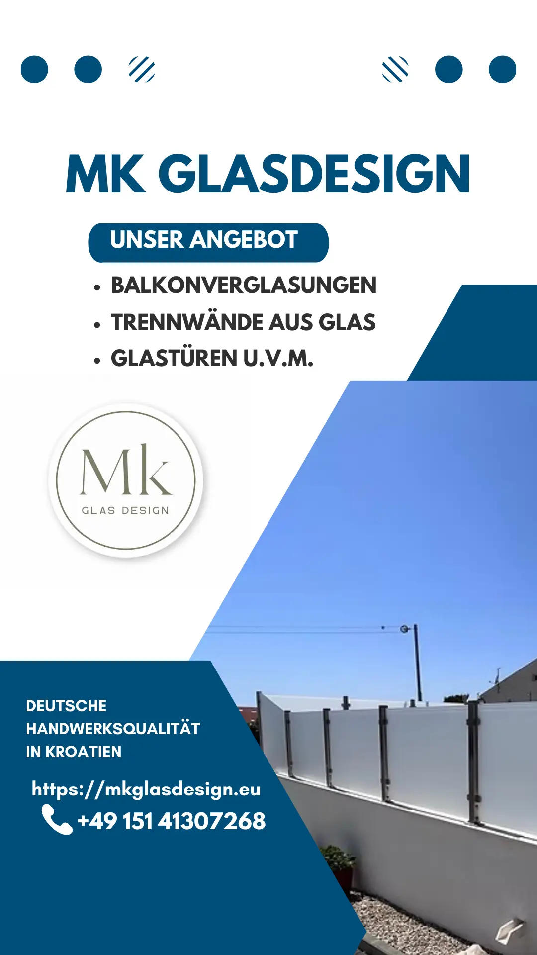 Sichtschutz aus Glas